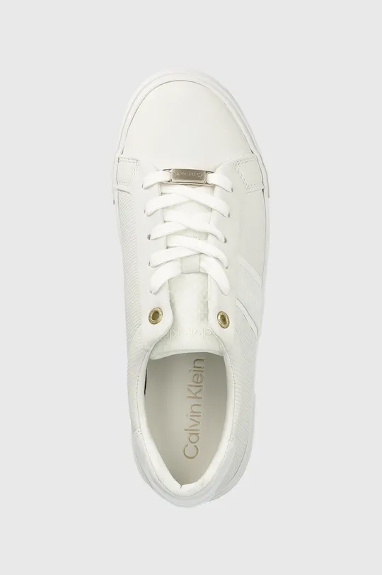 biały Calvin Klein sneakersy LOW PROFILE VULC LACE UP