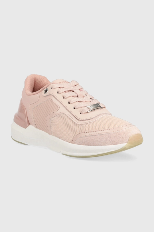 Calvin Klein sneakersy HW0HW01370 FLEXI RUNNER LACE UP różowy