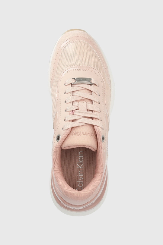 różowy Calvin Klein sneakersy HW0HW01370 FLEXI RUNNER LACE UP