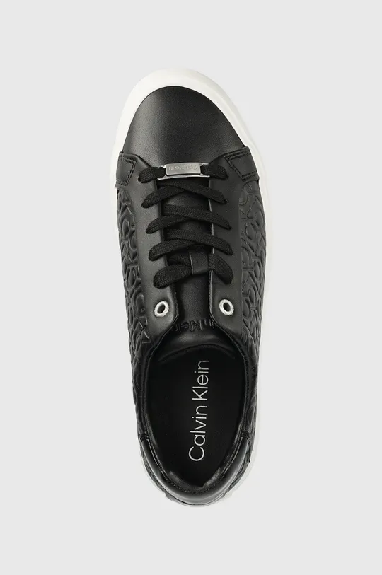 μαύρο Δερμάτινα αθλητικά παπούτσια Calvin Klein Hw0hw01373 Vulc Lace Up Mono Mix