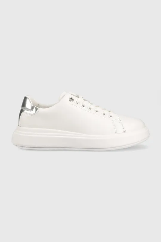 λευκό Δερμάτινα αθλητικά παπούτσια Calvin Klein Hw0hw01517 Raised Cupsole Lace Up Γυναικεία