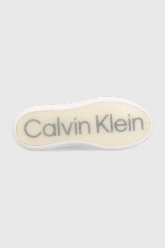 Δερμάτινα αθλητικά παπούτσια Calvin Klein Hw0hw01517 Raised Cupsole Lace Up Γυναικεία
