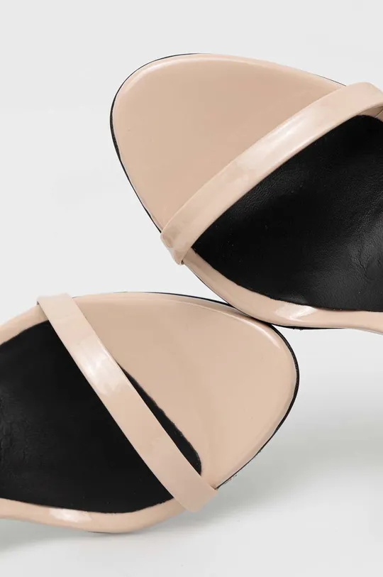 béžová Kožené sandále Calvin Klein