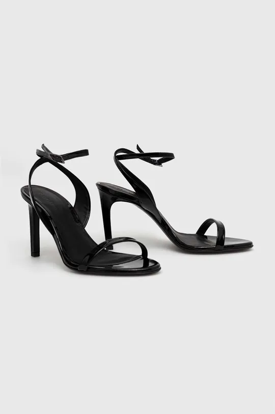 Usnjeni sandali Calvin Klein črna