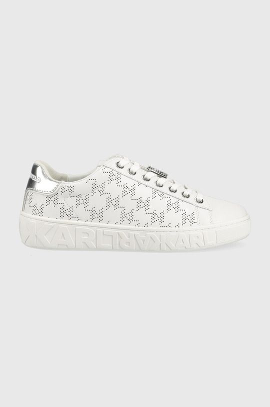 biały Karl Lagerfeld sneakersy skórzane KL61013 KUPSOLE III Damski