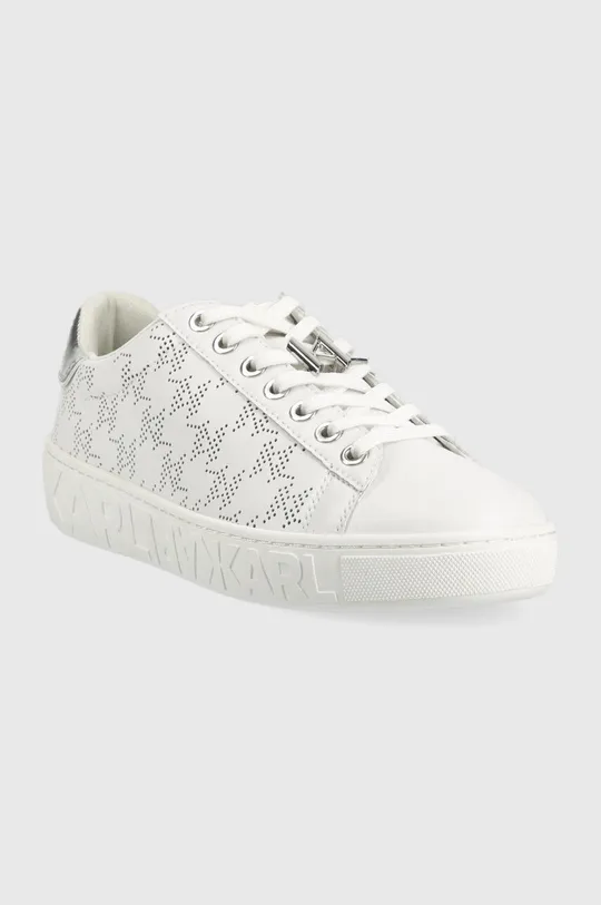 Δερμάτινα αθλητικά παπούτσια Karl Lagerfeld KL61013 KUPSOLE III λευκό