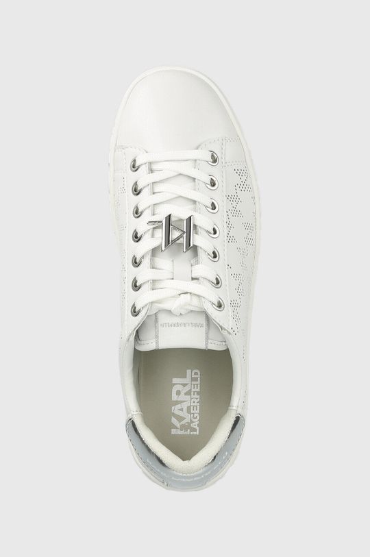 biały Karl Lagerfeld sneakersy skórzane KL61013 KUPSOLE III