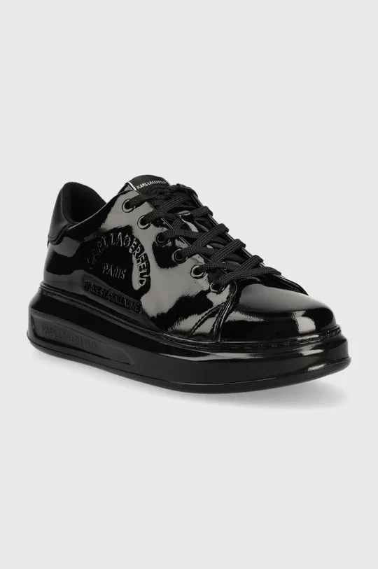 Karl Lagerfeld sneakersy skórzane KL62539S KAPRI czarny