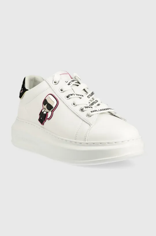 Δερμάτινα αθλητικά παπούτσια Karl Lagerfeld KL62547 KAPRI λευκό