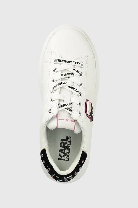 λευκό Δερμάτινα αθλητικά παπούτσια Karl Lagerfeld KL62547 KAPRI