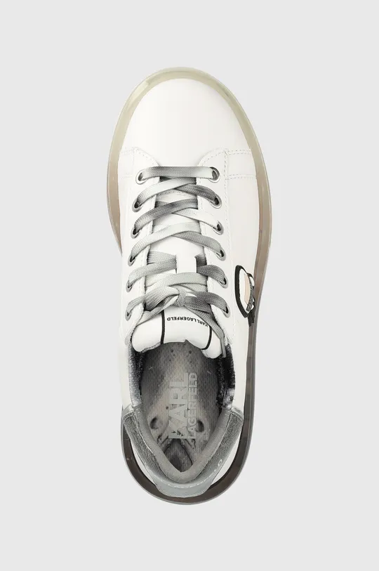 λευκό Δερμάτινα αθλητικά παπούτσια Karl Lagerfeld KL62631D KAPRI KUSHION