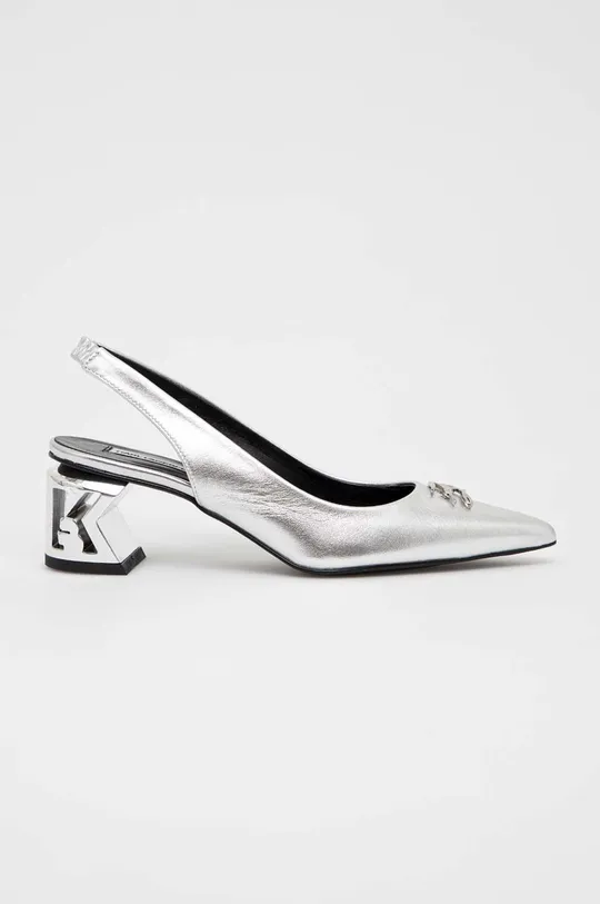 срібний Шкіряні туфлі Karl Lagerfeld KL30617 K-BLOK Жіночий