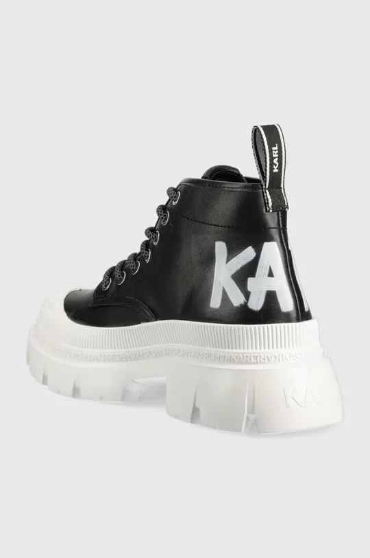 Usnjeni nizki škornji Karl Lagerfeld KL43520 TREKKA MAX  Zunanjost: Naravno usnje Notranjost: Sintetični material, Tekstilni material Podplat: Sintetični material