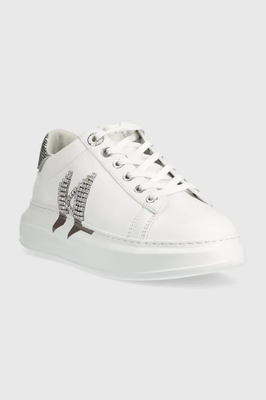 Δερμάτινα αθλητικά παπούτσια Karl Lagerfeld KL62516D KAPRI λευκό