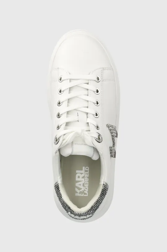λευκό Δερμάτινα αθλητικά παπούτσια Karl Lagerfeld KL62516D KAPRI