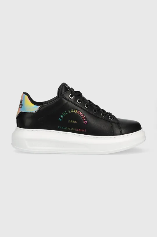 μαύρο Δερμάτινα αθλητικά παπούτσια Karl Lagerfeld KL62538L KAPRI Γυναικεία