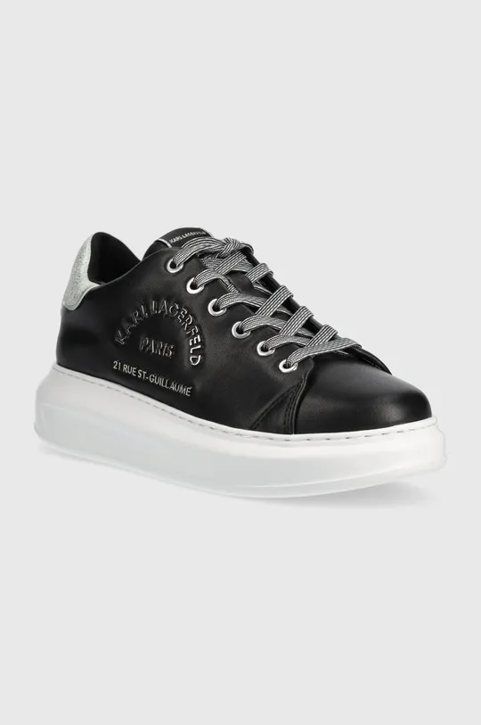 Δερμάτινα αθλητικά παπούτσια Karl Lagerfeld KL62539D KAPRI μαύρο