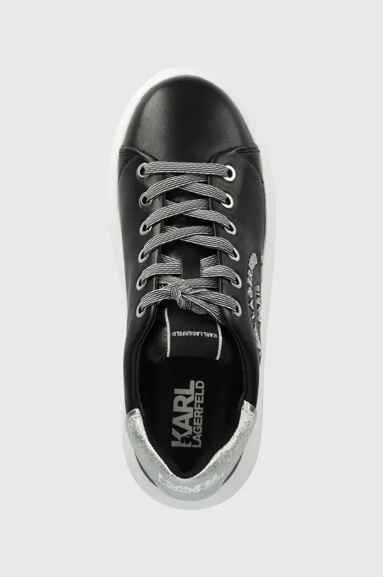 μαύρο Δερμάτινα αθλητικά παπούτσια Karl Lagerfeld KL62539D KAPRI