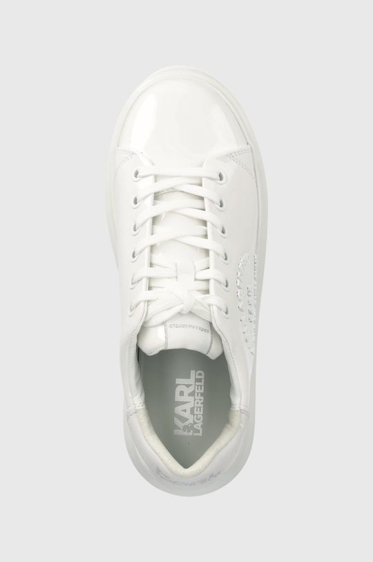 biały Karl Lagerfeld sneakersy skórzane KL62539S KAPRI