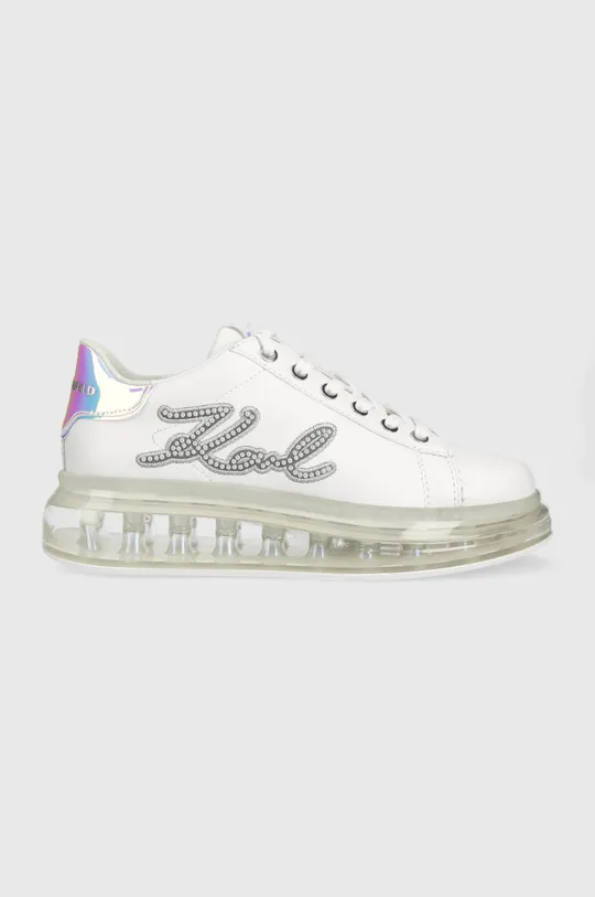 λευκό Δερμάτινα αθλητικά παπούτσια Karl Lagerfeld Kl62610p Kapri Kushion Γυναικεία