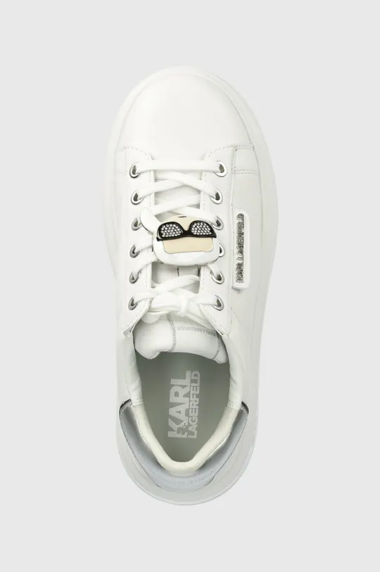 λευκό Δερμάτινα αθλητικά παπούτσια Karl Lagerfeld KL63576K ANAKAPRI