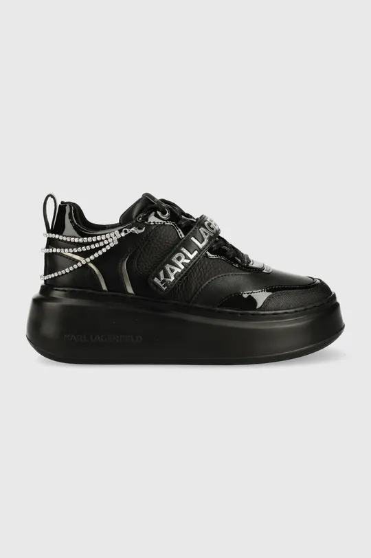 μαύρο Δερμάτινα αθλητικά παπούτσια Karl Lagerfeld KL63540D ANAKAPRI Γυναικεία