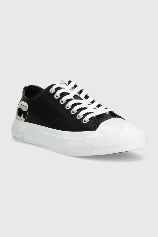 Δερμάτινα ελαφριά παπούτσια Karl Lagerfeld KL60315 KAMPUS III μαύρο