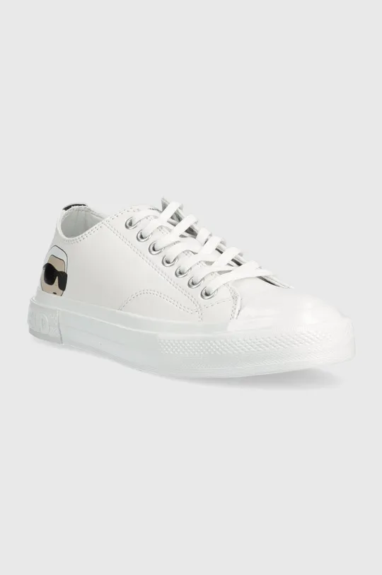 Δερμάτινα ελαφριά παπούτσια Karl Lagerfeld KL60315 KAMPUS III λευκό