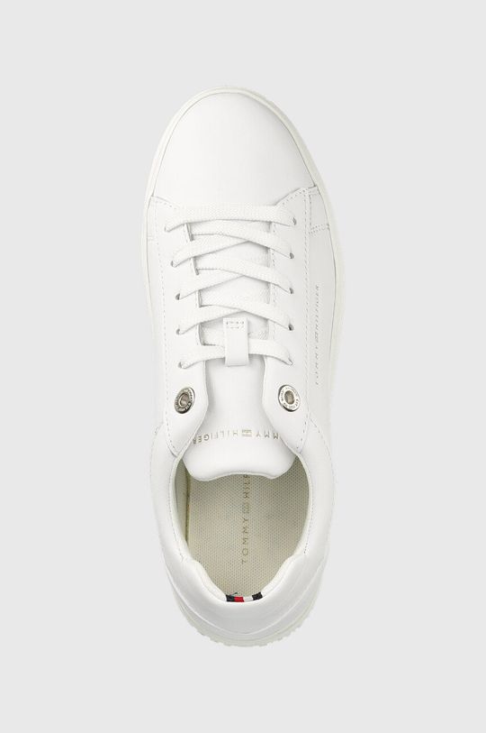 biały Tommy Hilfiger sneakersy skórzane FW0FW06511 FEMININE ELEVATED SNEAKER