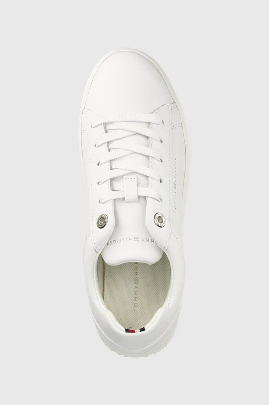 λευκό Δερμάτινα αθλητικά παπούτσια Tommy Hilfiger Fw0fw06511 Feminine Elevated Sneaker