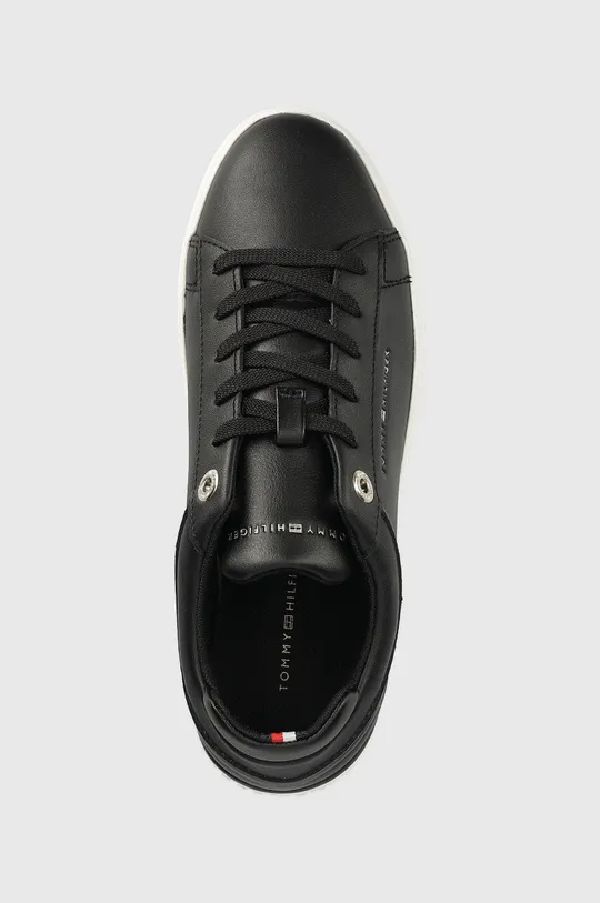 μαύρο Δερμάτινα αθλητικά παπούτσια Tommy Hilfiger Fw0fw06511 Feminine Elevated Sneaker