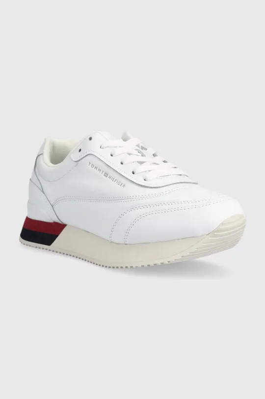 Superge Tommy Hilfiger FW0FW06836 LUX LEATHER SNEAKER bela