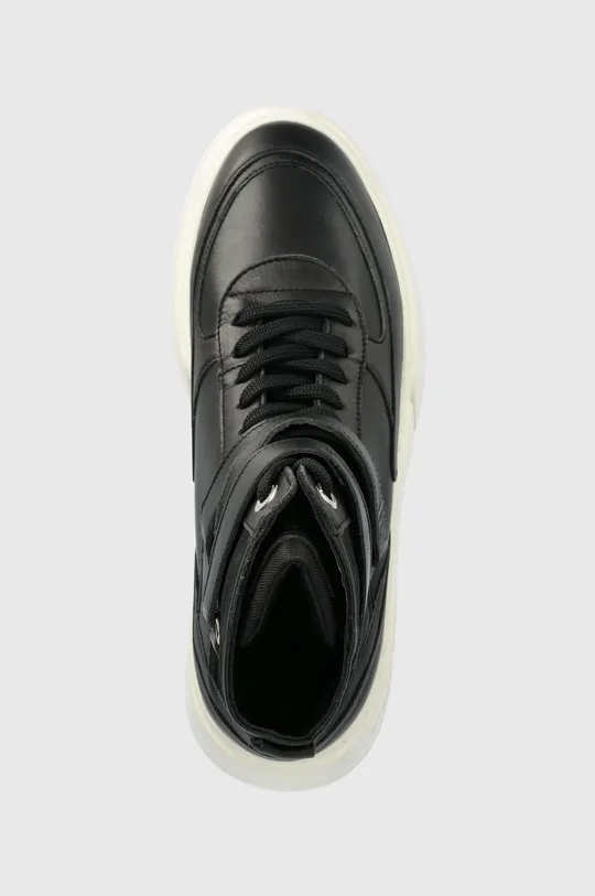 μαύρο Δερμάτινα αθλητικά παπούτσια Tommy Hilfiger FW0FW06910 CHUNKY WARM SNEAKER HIGH