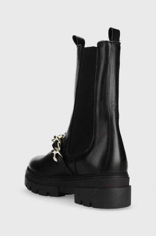 Usnjeni chelsea Tommy Hilfiger FW0FW07046 MONOCHROMATIC CHELSEA BOOT CHAIN  Zunanjost: Naravno usnje Notranjost: Tekstilni material, Naravno usnje Podplat: Sintetični material