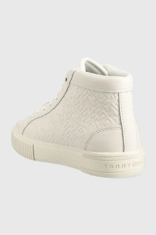 Usnjene superge Tommy Hilfiger Th Monogram Leather Sneaker High  Zunanjost: Naravno usnje Notranjost: Tekstilni material Podplat: Sintetični material