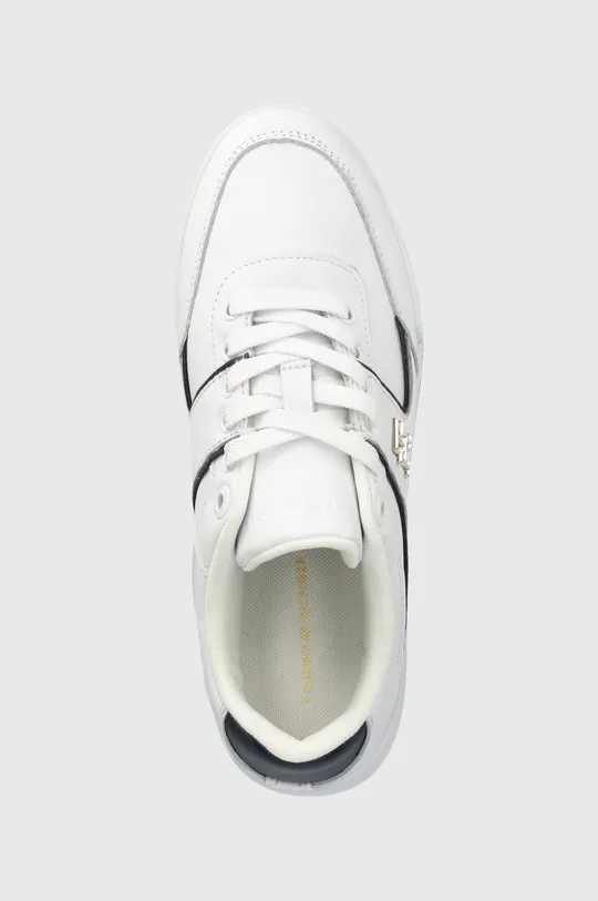 λευκό Δερμάτινα αθλητικά παπούτσια Tommy Hilfiger Th Prep Court Sneaker
