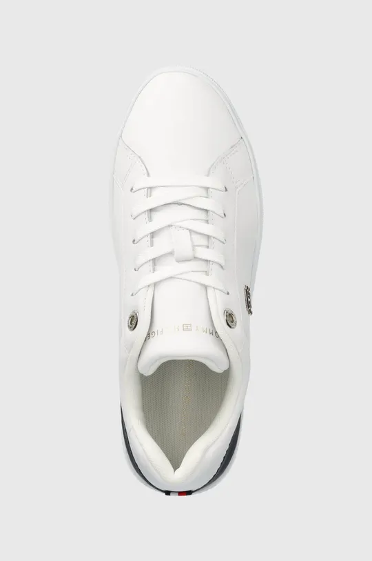 λευκό Δερμάτινα αθλητικά παπούτσια Tommy Hilfiger Th Court Sneaker