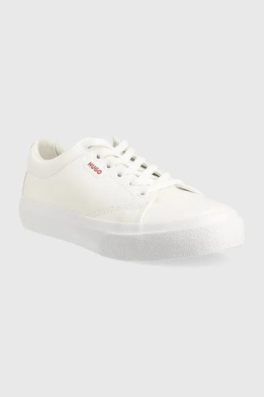 Πάνινα παπούτσια HUGO Dyer λευκό