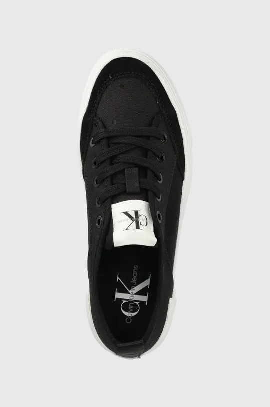 μαύρο Πάνινα παπούτσια Calvin Klein Jeans VULC FLATFORM BOLD IRREG LINES