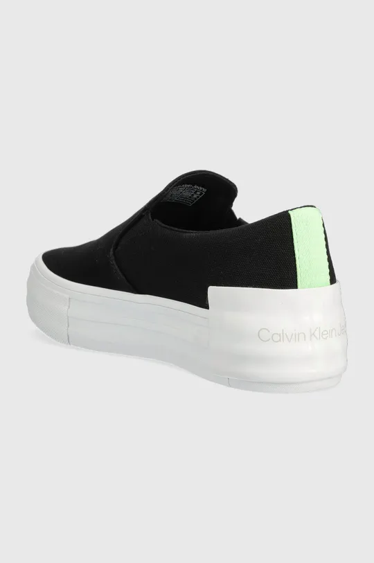 Πάνινα παπούτσια Calvin Klein Jeans VULC FLATF BOLD SLIPON FLUO CONT  Πάνω μέρος: Υφαντικό υλικό Εσωτερικό: Υφαντικό υλικό Σόλα: Συνθετικό ύφασμα