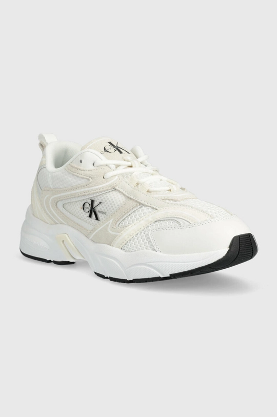 Αθλητικά Calvin Klein Jeans RETRO TENNIS OVERSIZED MESH WN λευκό