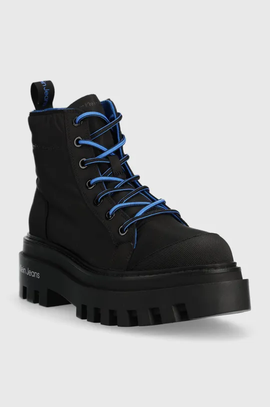 Calvin Klein Jeans bakancs TOOTHY COMBAT BOOT SOFTNY fekete