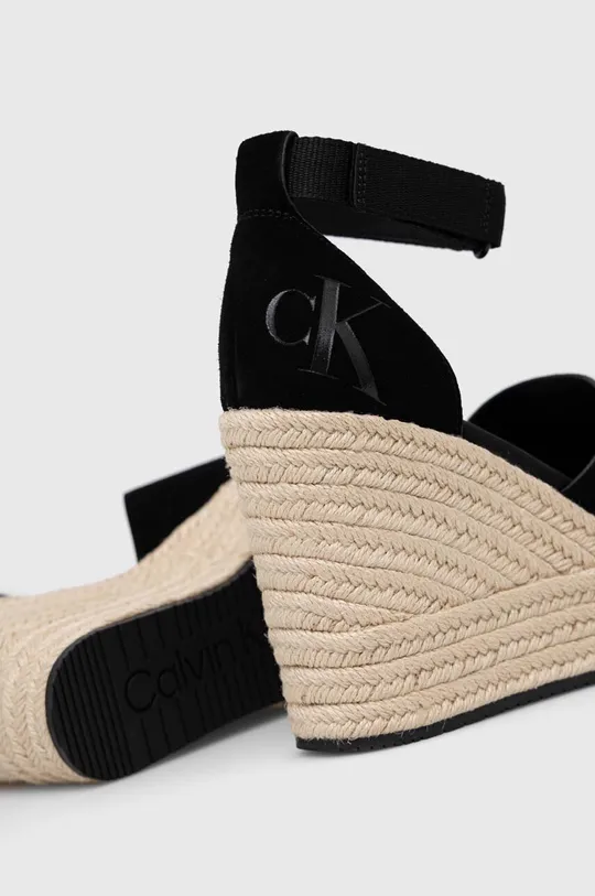 Sandali Calvin Klein Jeans WEDGE SANDAL WIDE SU CON  Zunanjost: Tekstilni material Notranjost: Sintetični material, Tekstilni material Podplat: Sintetični material