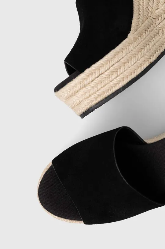 čierna Sandále Calvin Klein Jeans WEDGE SANDAL WIDE SU CON