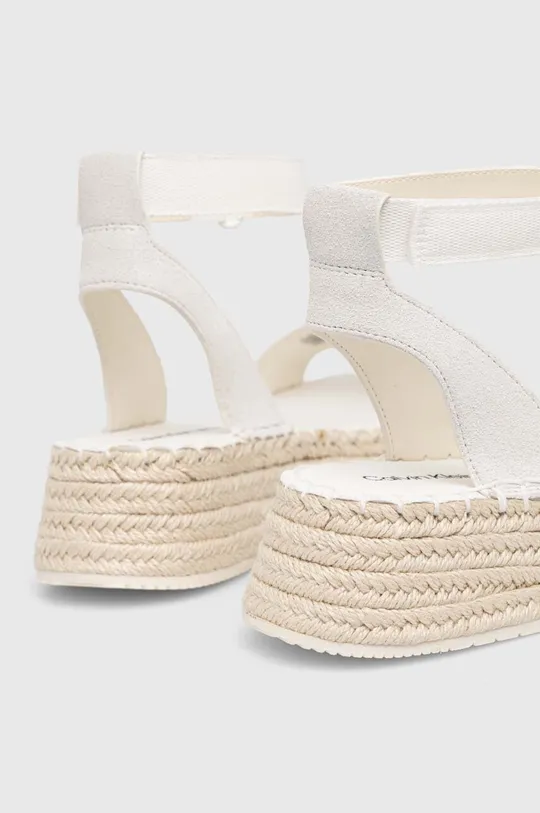 Sandale Calvin Klein Jeans SPORTY WEDGE ROPE SU CON Vanjski dio: Tekstilni materijal Unutrašnji dio: Sintetički materijal, Tekstilni materijal Potplat: Sintetički materijal