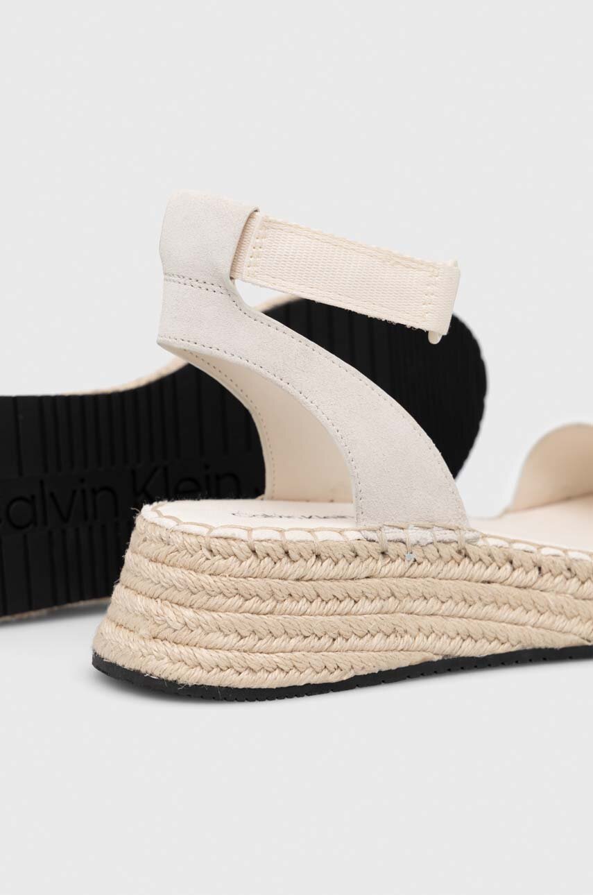 Sandále Calvin Klein Jeans SPORTY WEDGE ROPE SU CON  Zvršok: Textil Vnútro: Syntetická látka, Textil Podrážka: Syntetická látka