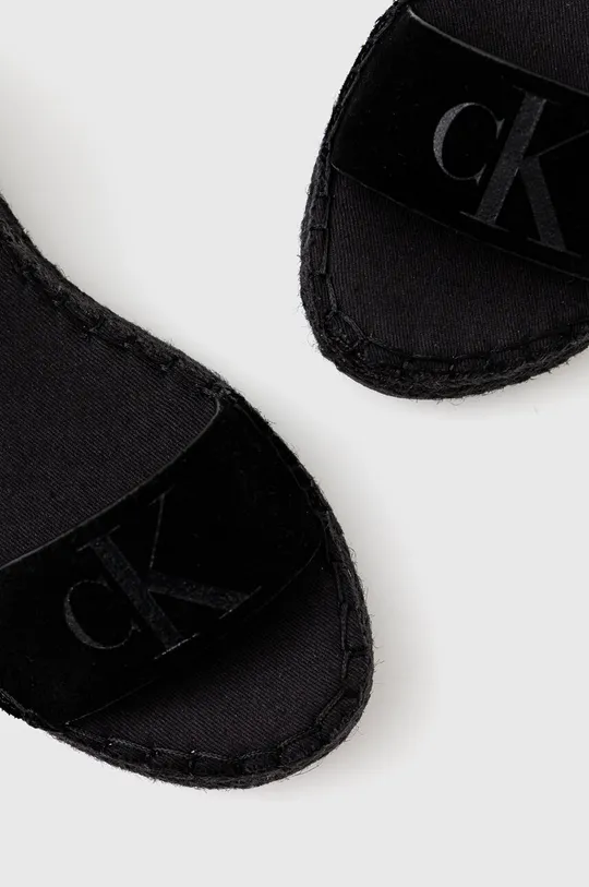 Calvin Klein Jeans sandały SPORTY WEDGE ROPE SU CON Cholewka: Materiał tekstylny, Wnętrze: Materiał syntetyczny, Materiał tekstylny, Podeszwa: Materiał syntetyczny