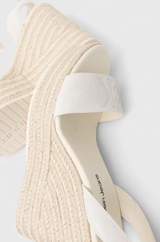 Sandale od brušene kože Calvin Klein Jeans WEDGE SANDAL SU CON MG BTW Ženski