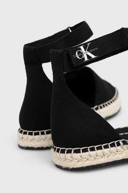 Espadrile Calvin Klein Jeans ANKLE ESPADRILLE BTW Vanjski dio: Tekstilni materijal Unutrašnji dio: Tekstilni materijal Potplat: Sintetički materijal