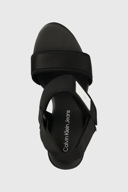čierna Sandále Calvin Klein Jeans WEDGE SANDAL BADGE